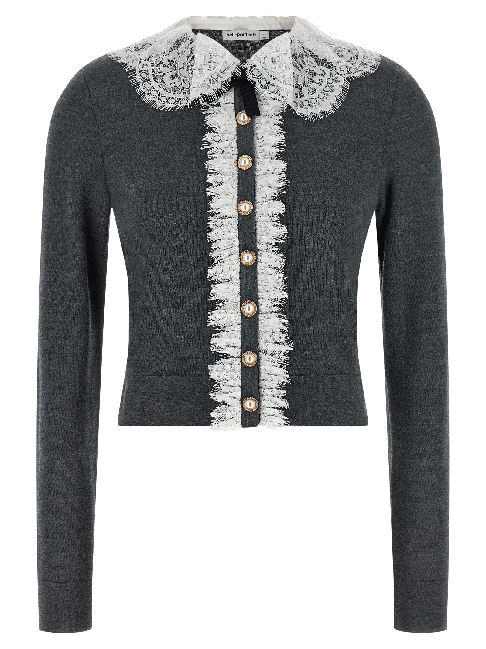 Gray Wool Cardigan