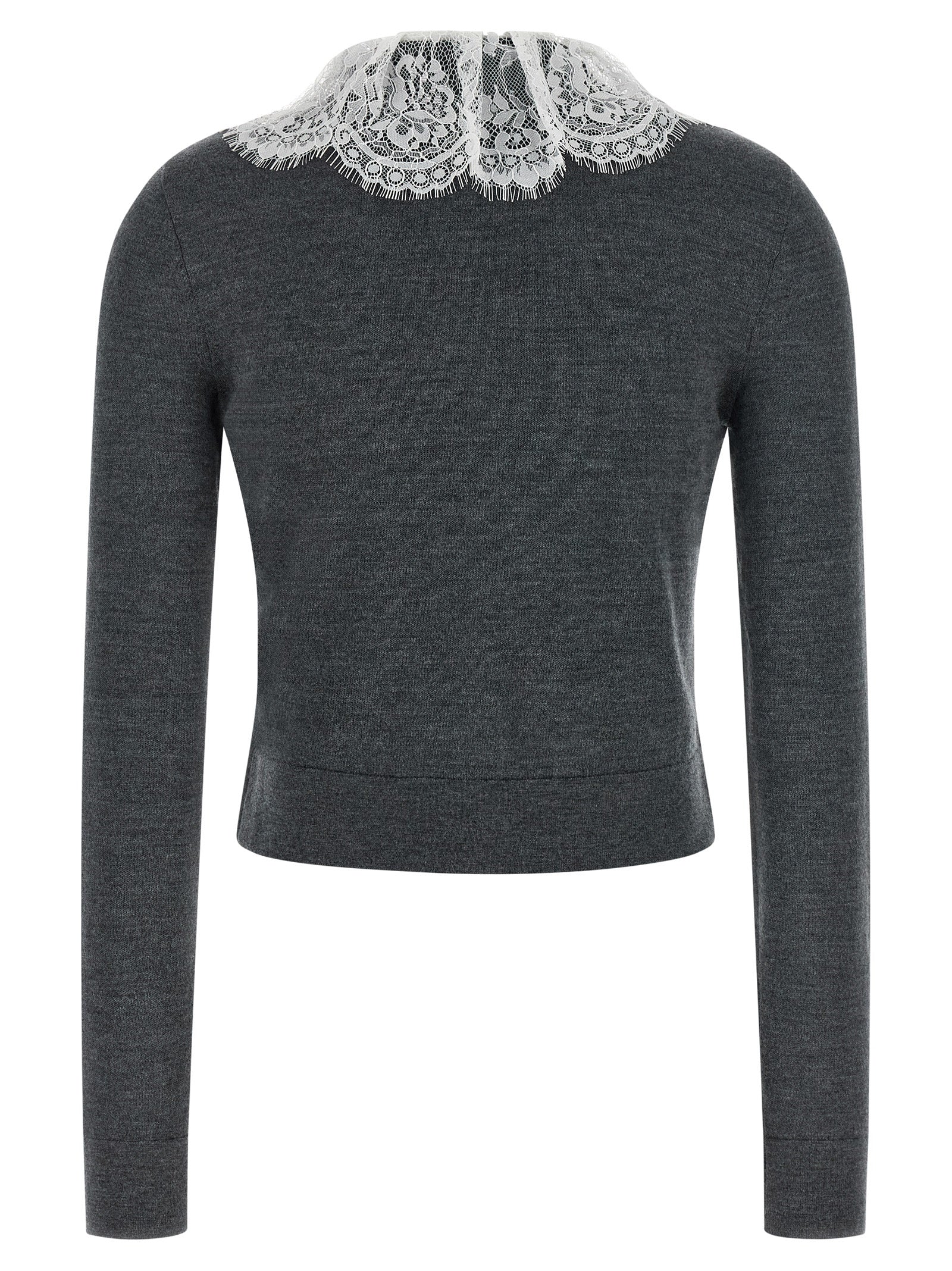 Gray Wool Cardigan