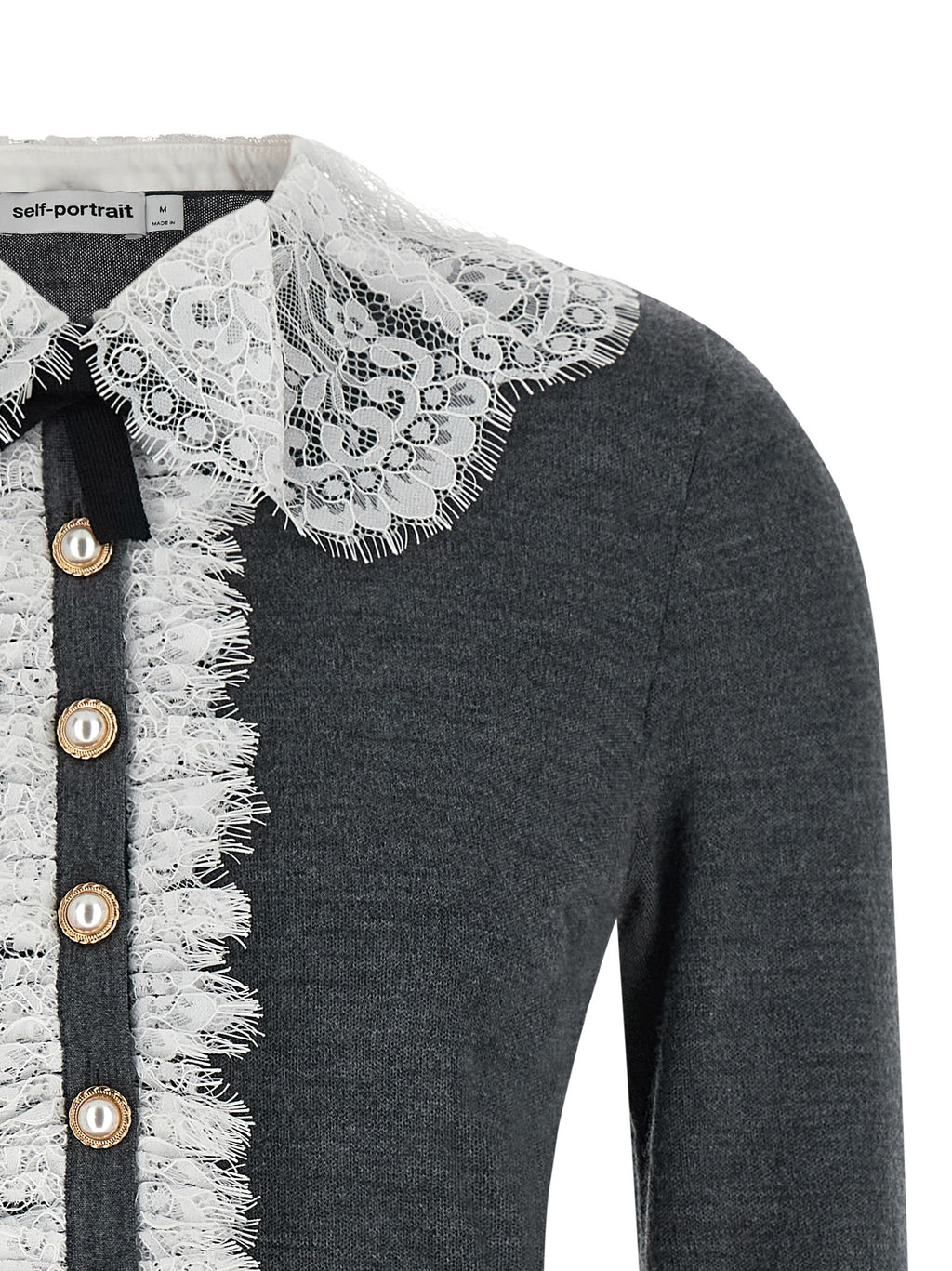 Gray Wool Cardigan