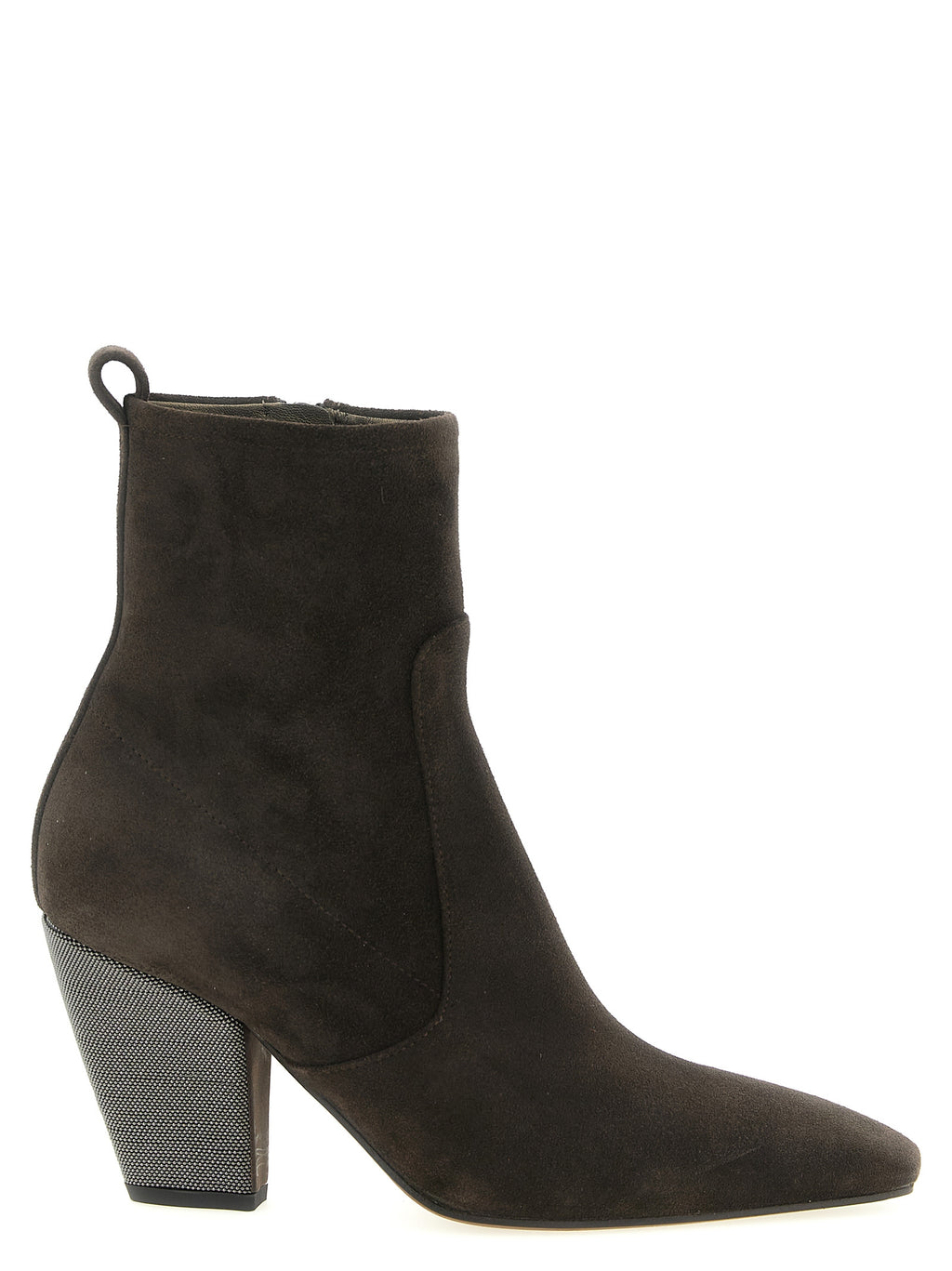 Brown Calfskin Ankle Boots