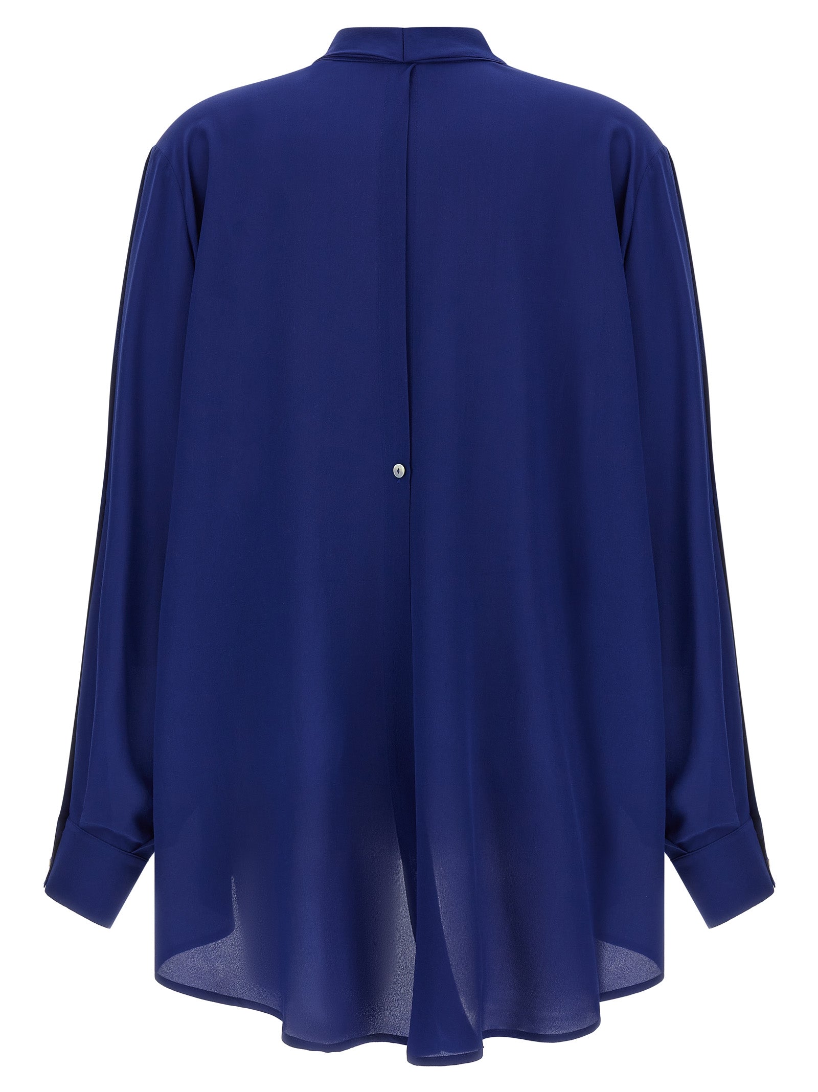 Blue Silk Blouse