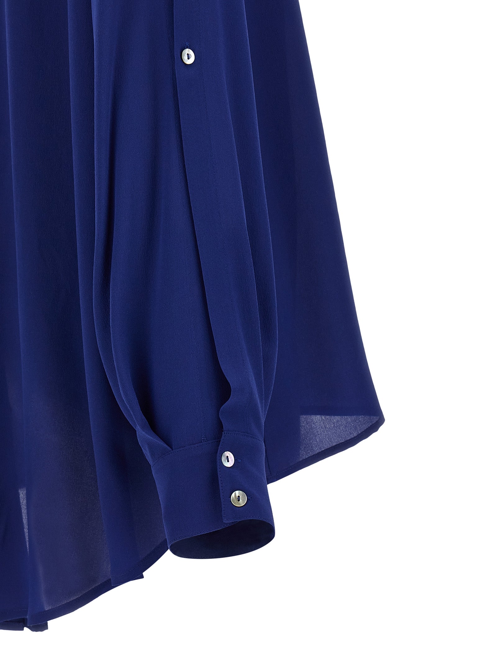 Blue Silk Blouse