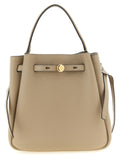 Beige Cowhide Handbag