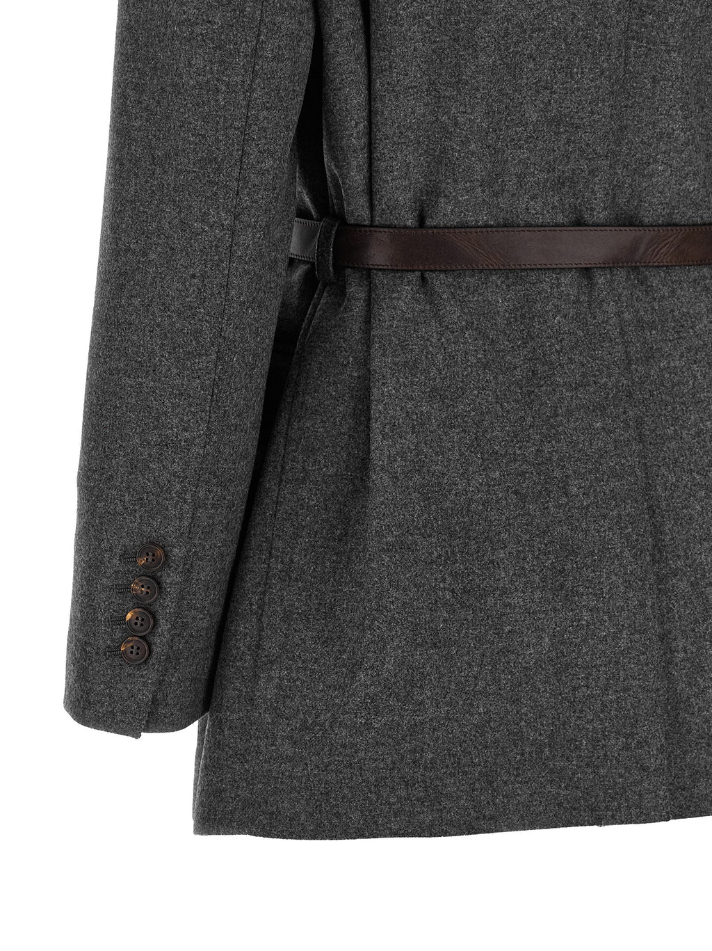 Gray Virgin Wool Blazer