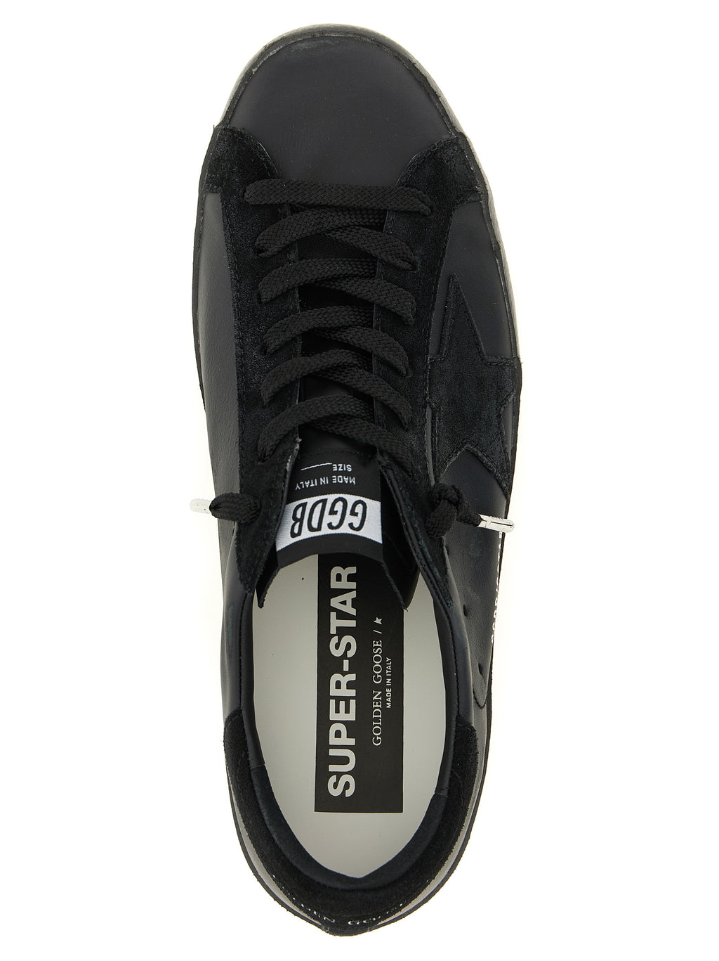 Black Cowhide Low Top Sneakers