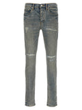 Blue Cotton Slim Fit Jeans