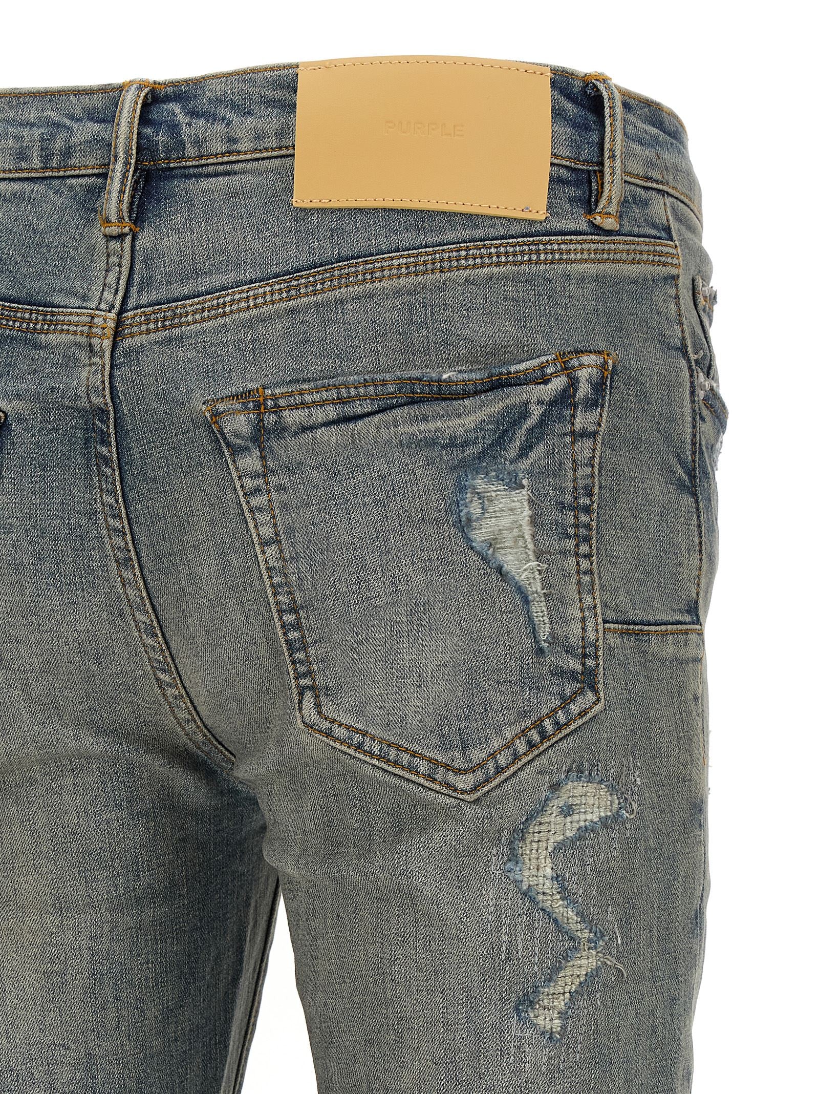 Blue Cotton Slim Fit Jeans
