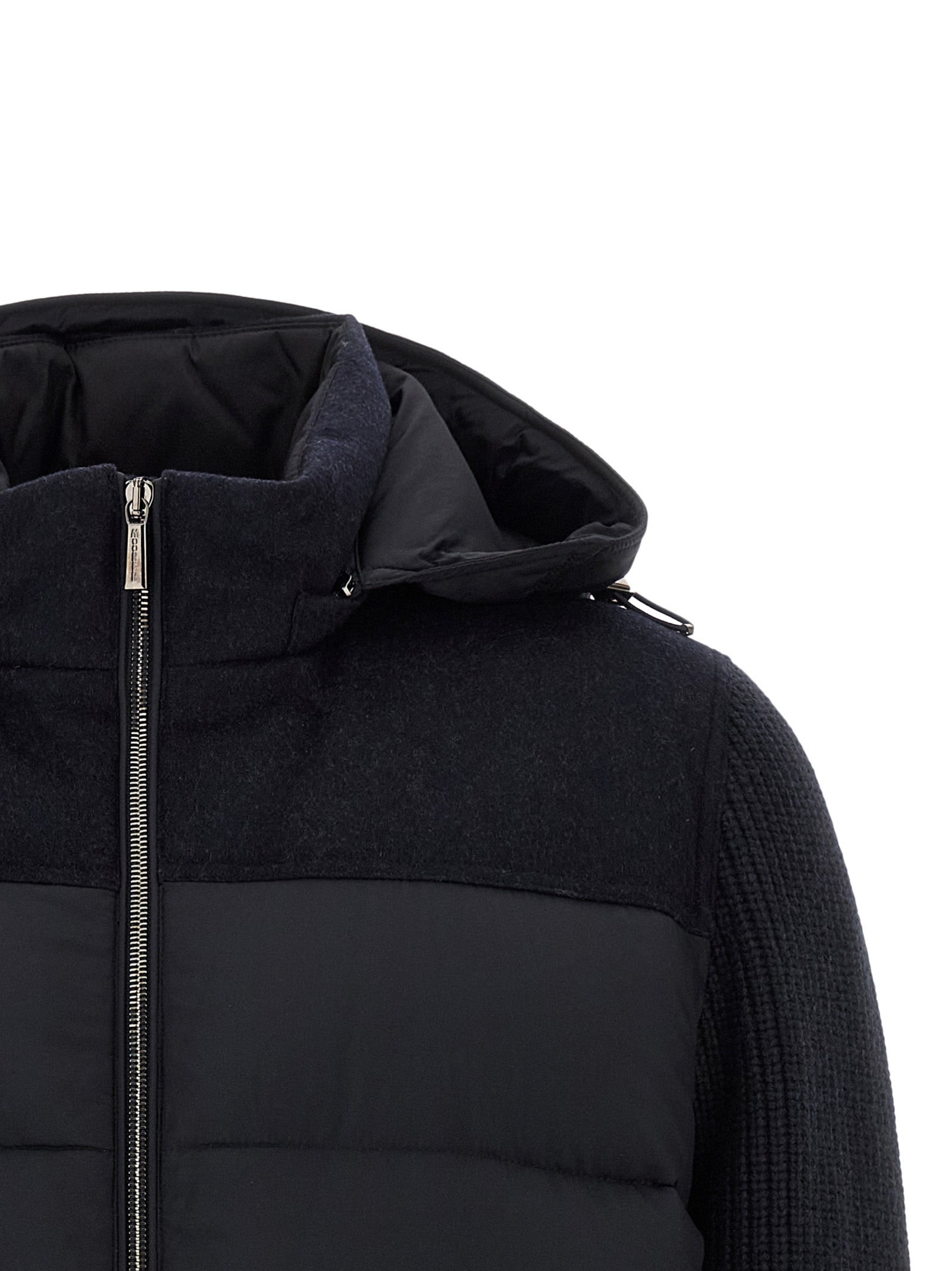 Blue Wool Full-Length Jacket