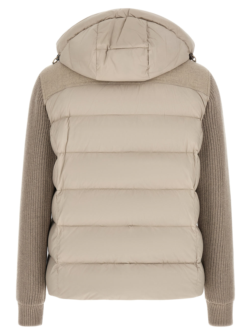 Beige Wool Full-Length Jacket