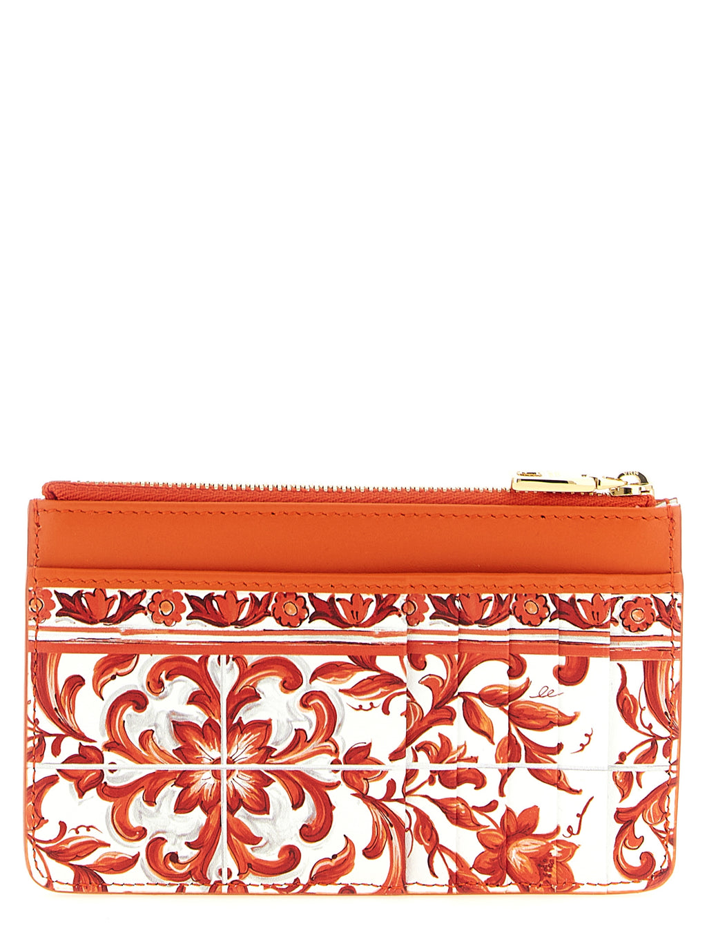 Orange Calfskin Cardholder