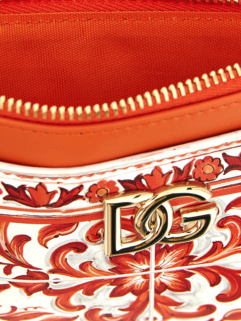 Orange Calfskin Cardholder