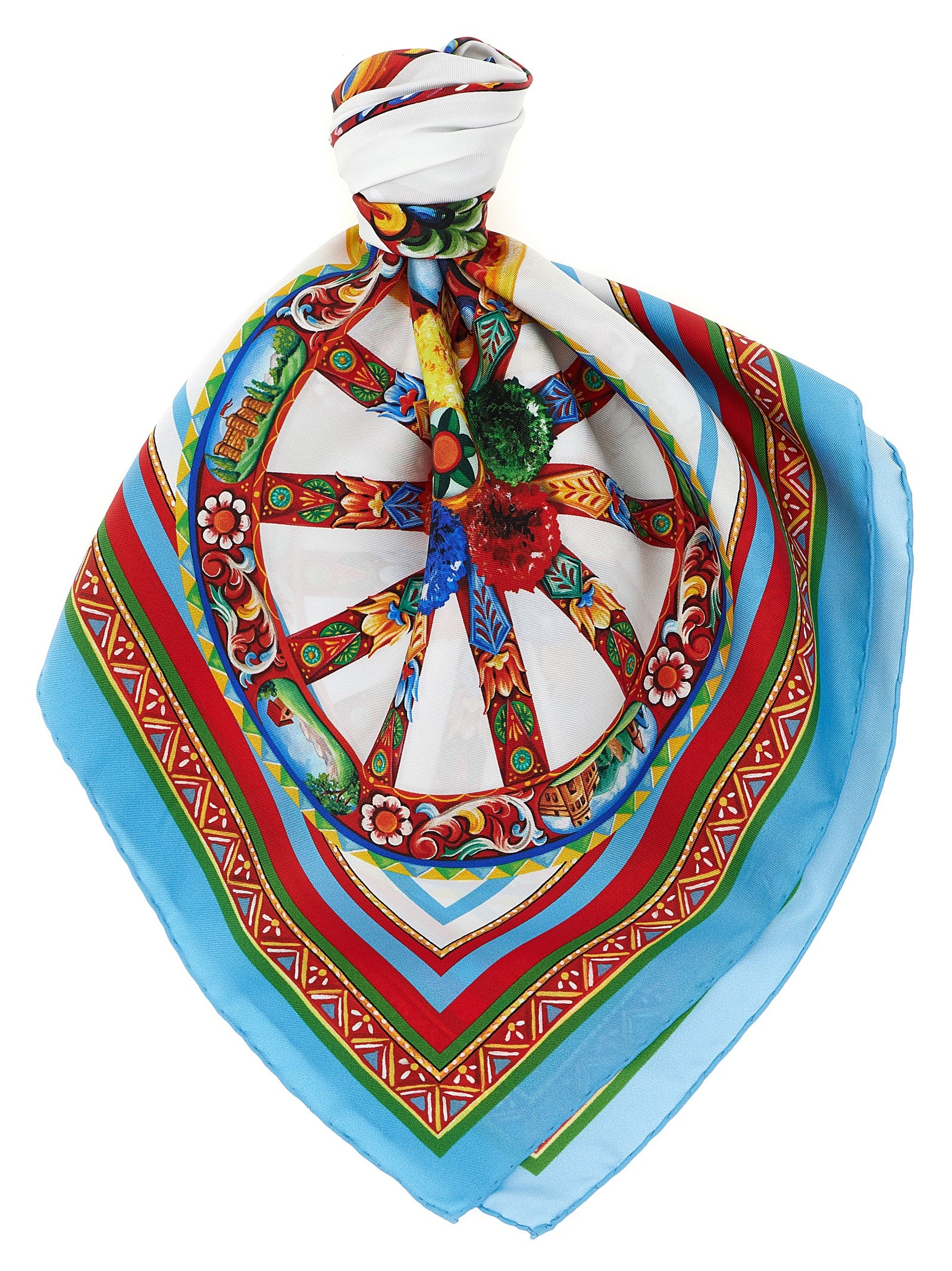 Multicolor Silk Foulard