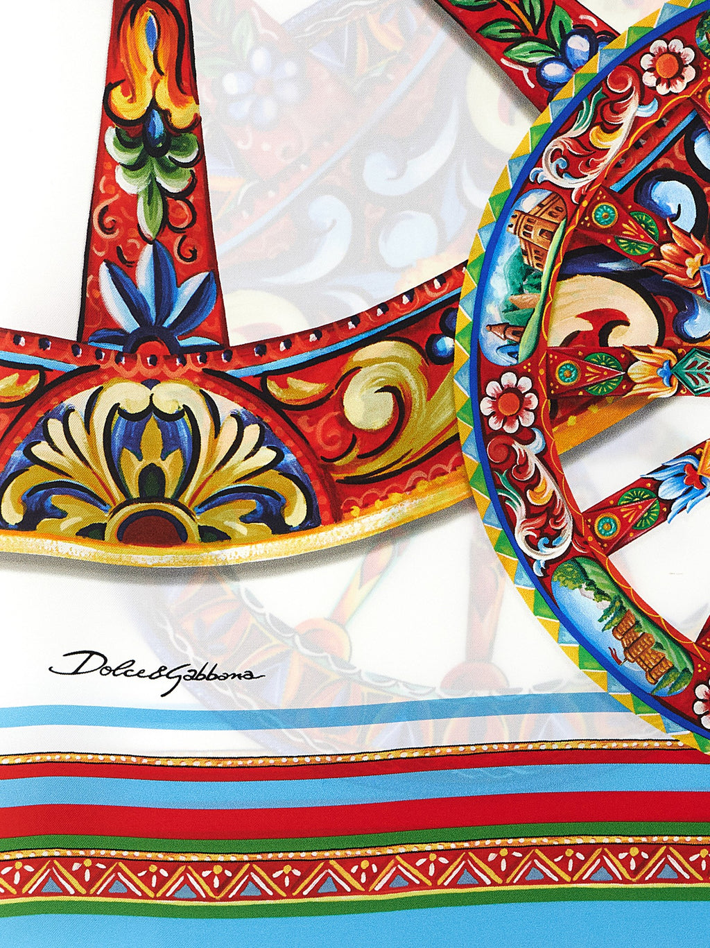 Multicolor Silk Foulard