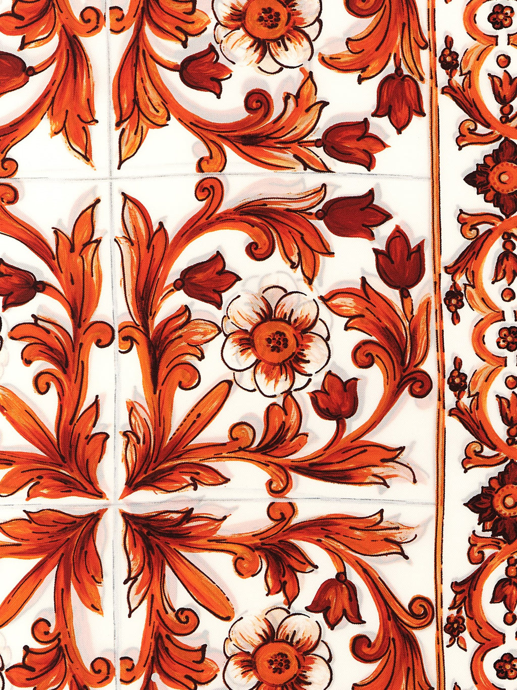 Orange Silk Foulard