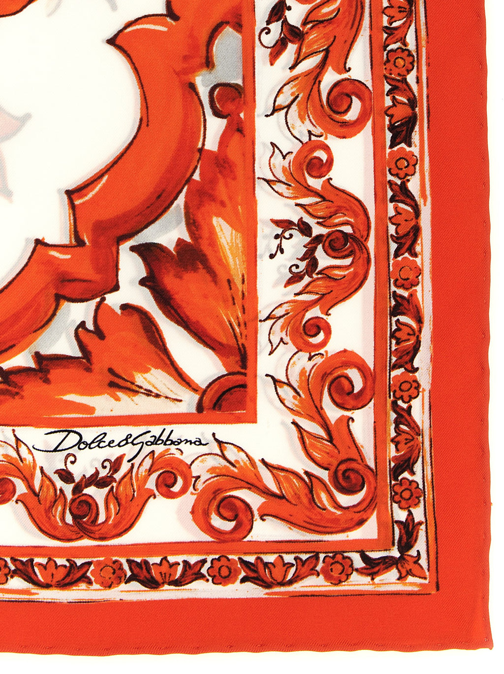 Orange Silk Foulard