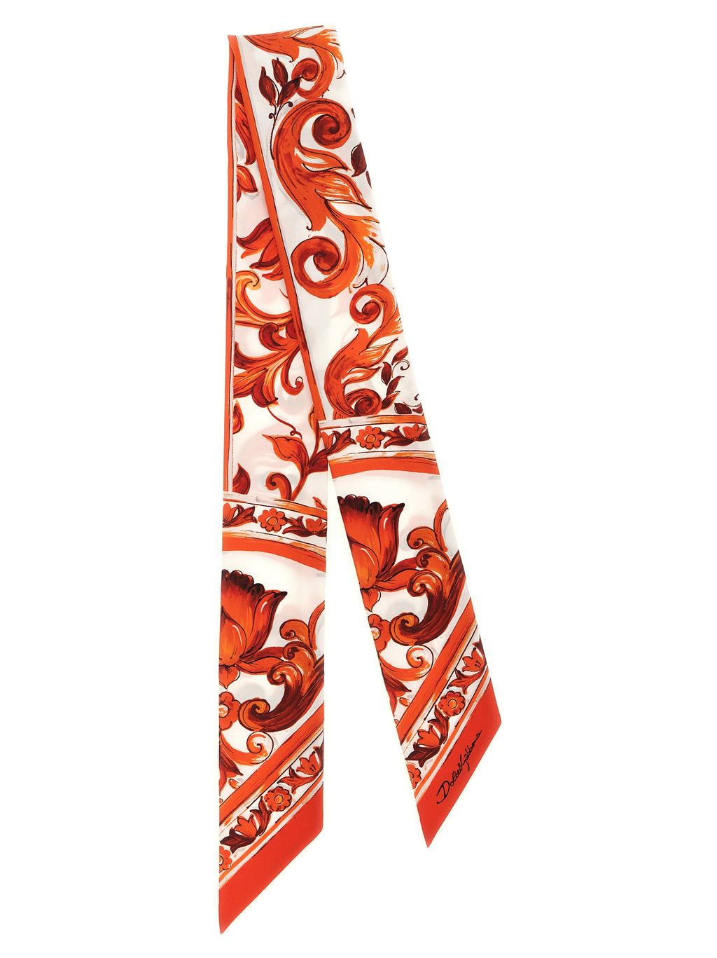 Orange Silk Foulard