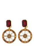 Multicolor Brass Earrings
