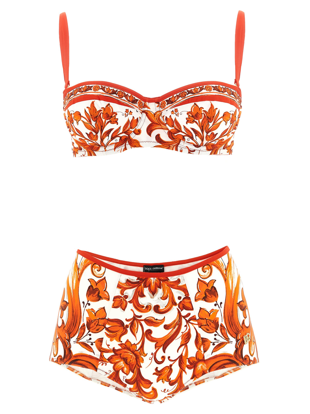 Orange Polyamide Bikini