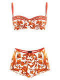 Orange Polyamide Bikini