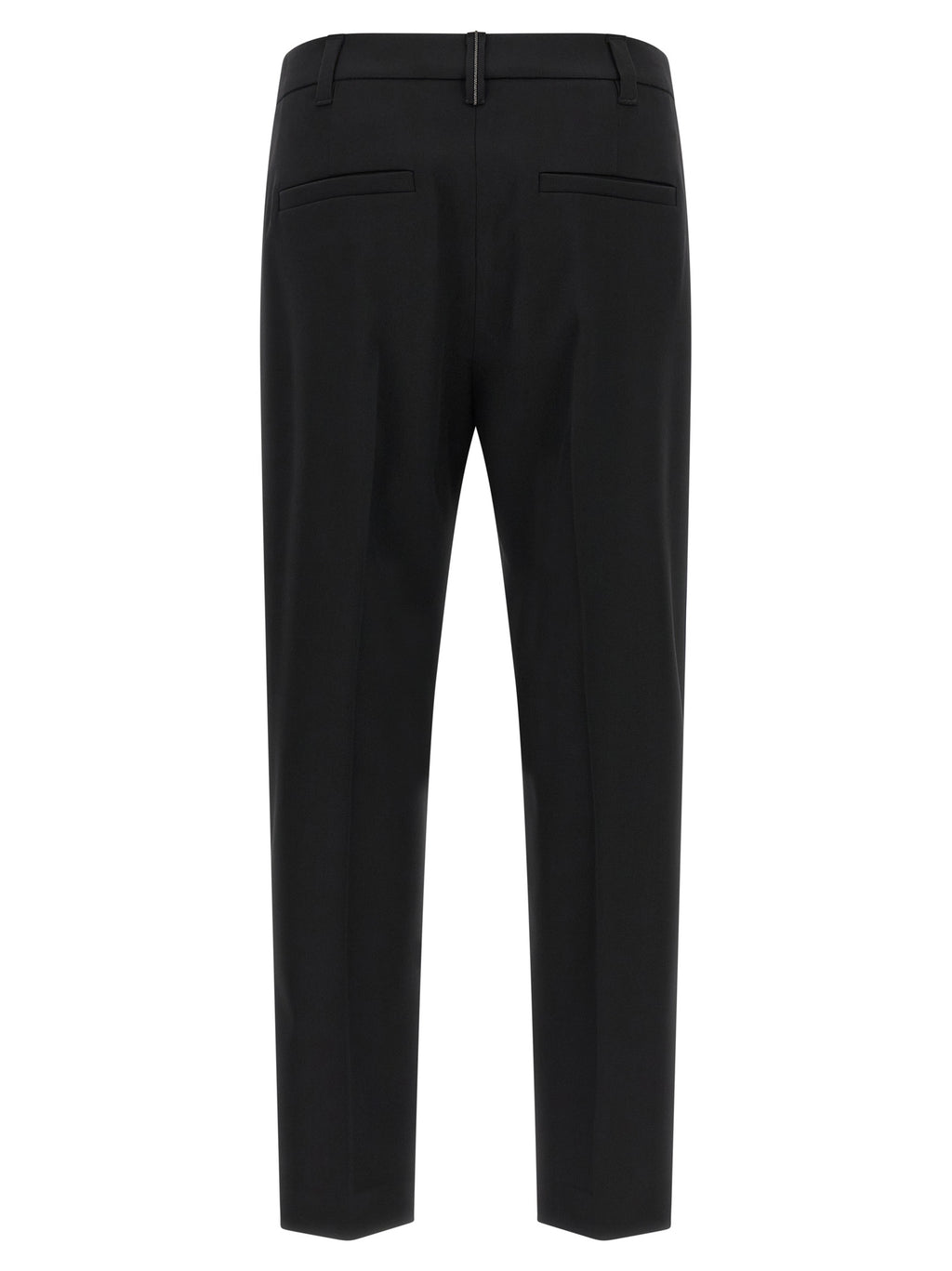 Black Virgin Wool Dress Pants
