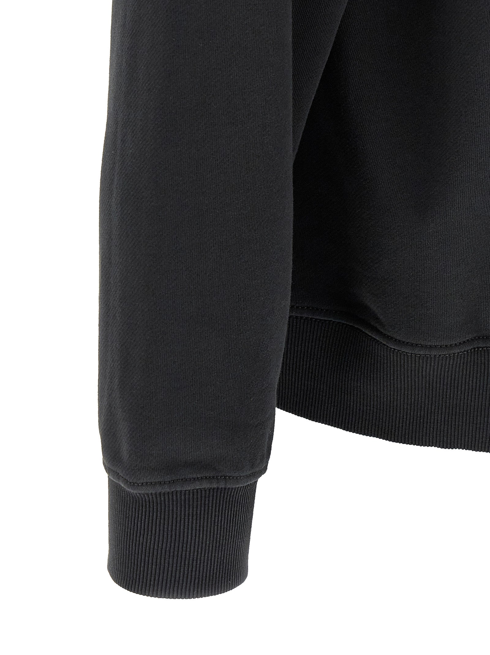 Black Cotton Sweatshirt