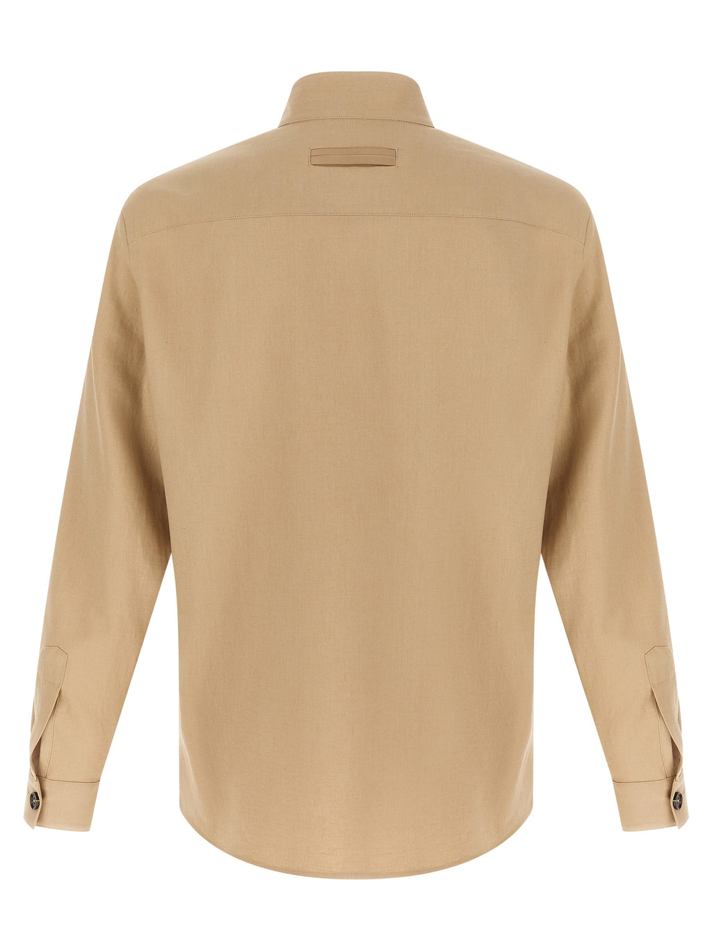 Beige Linen Blouse