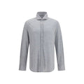 Gray Silk Dress Shirt