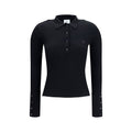 Black Viscose Polo Shirt
