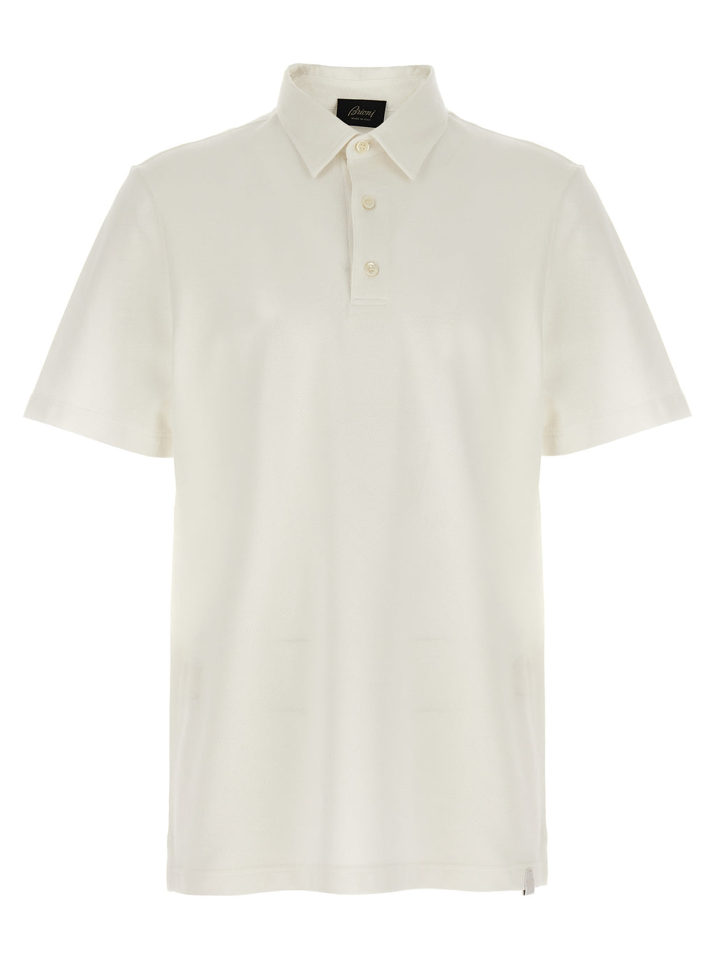 White Cotton Polo Shirt
