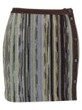 Multicolor Viscose Long Skirt
