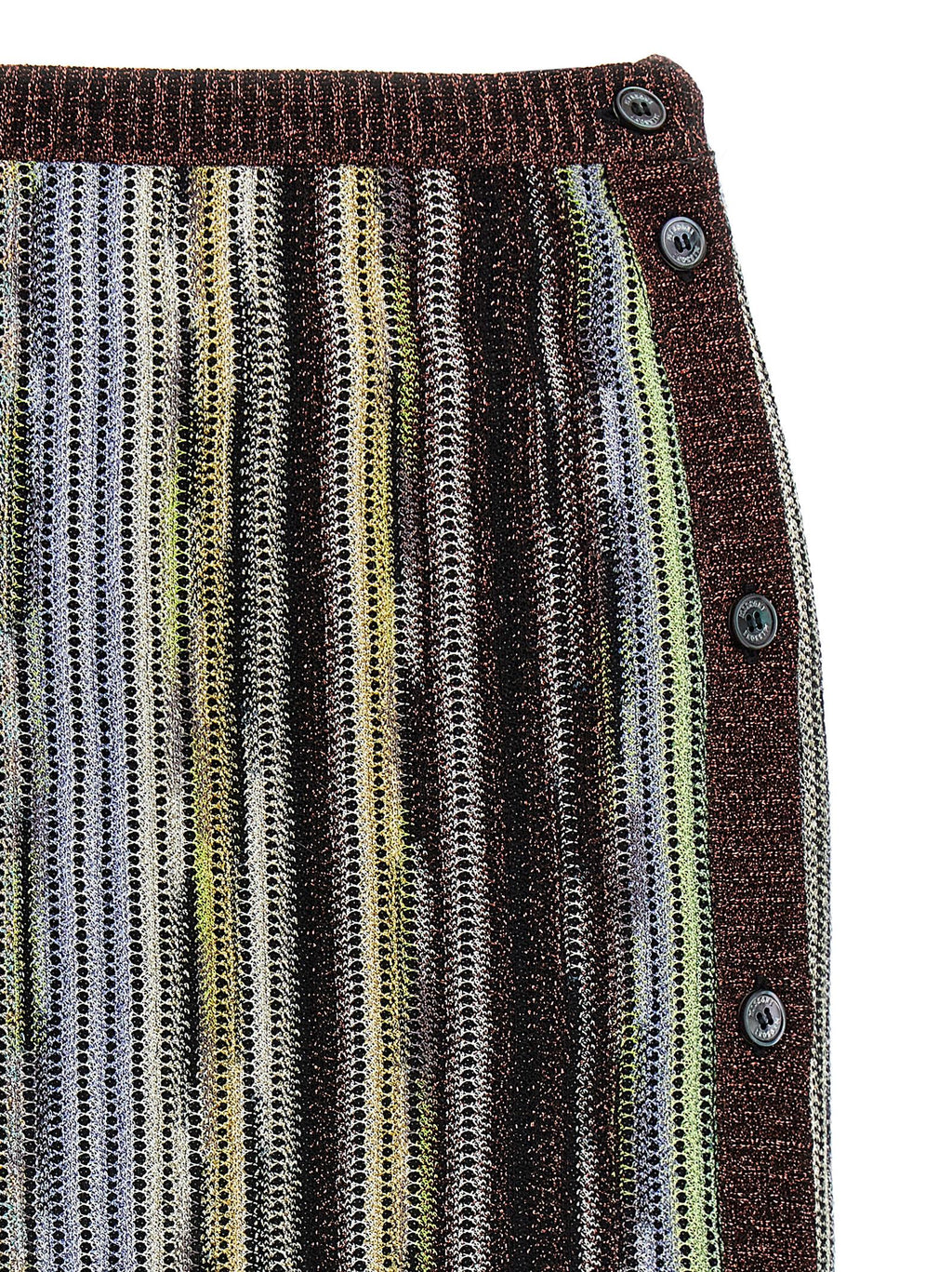 Multicolor Viscose Long Skirt