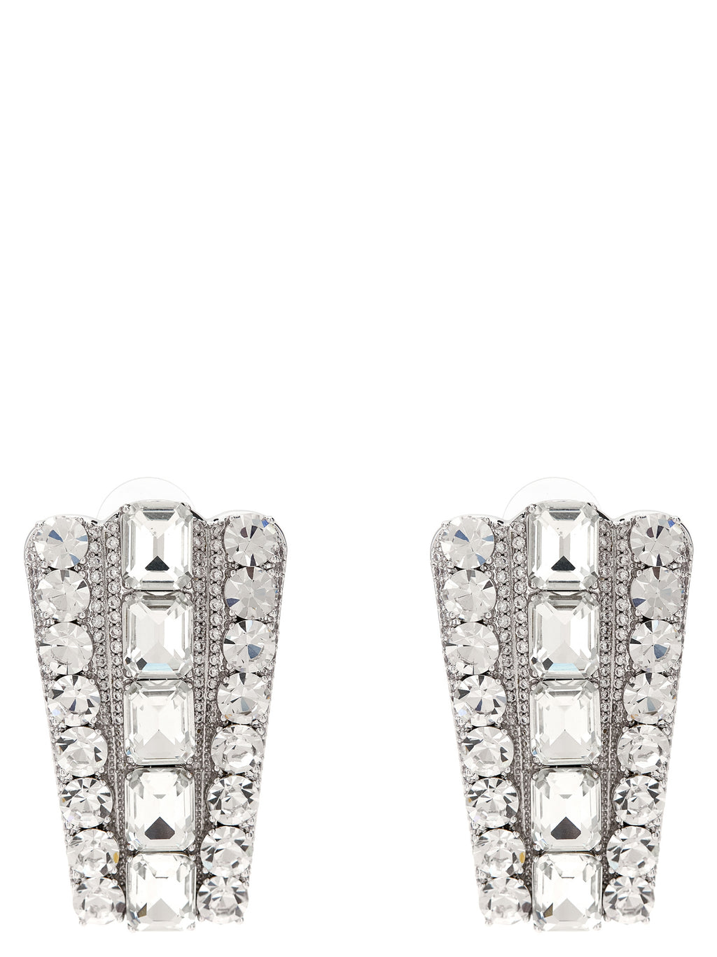 Silver Cotton Earrings