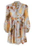 Zimmermann Blue Linen Short Dress