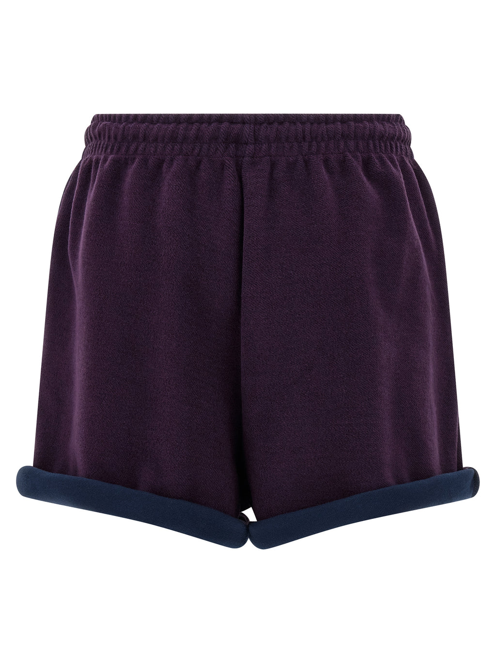 Purple Cotton Bermuda Shorts