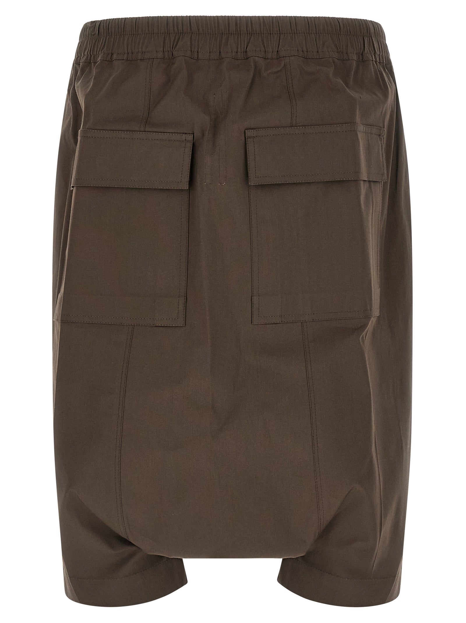 Brown Cotton Bermuda Shorts