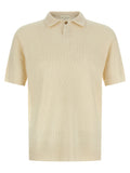 Beige Cotton Polo Shirt