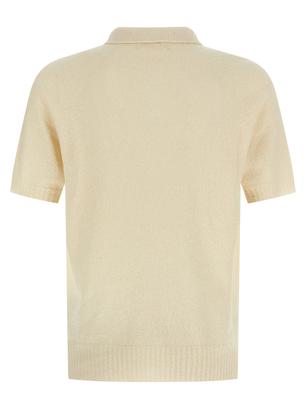 Beige Cotton Polo Shirt