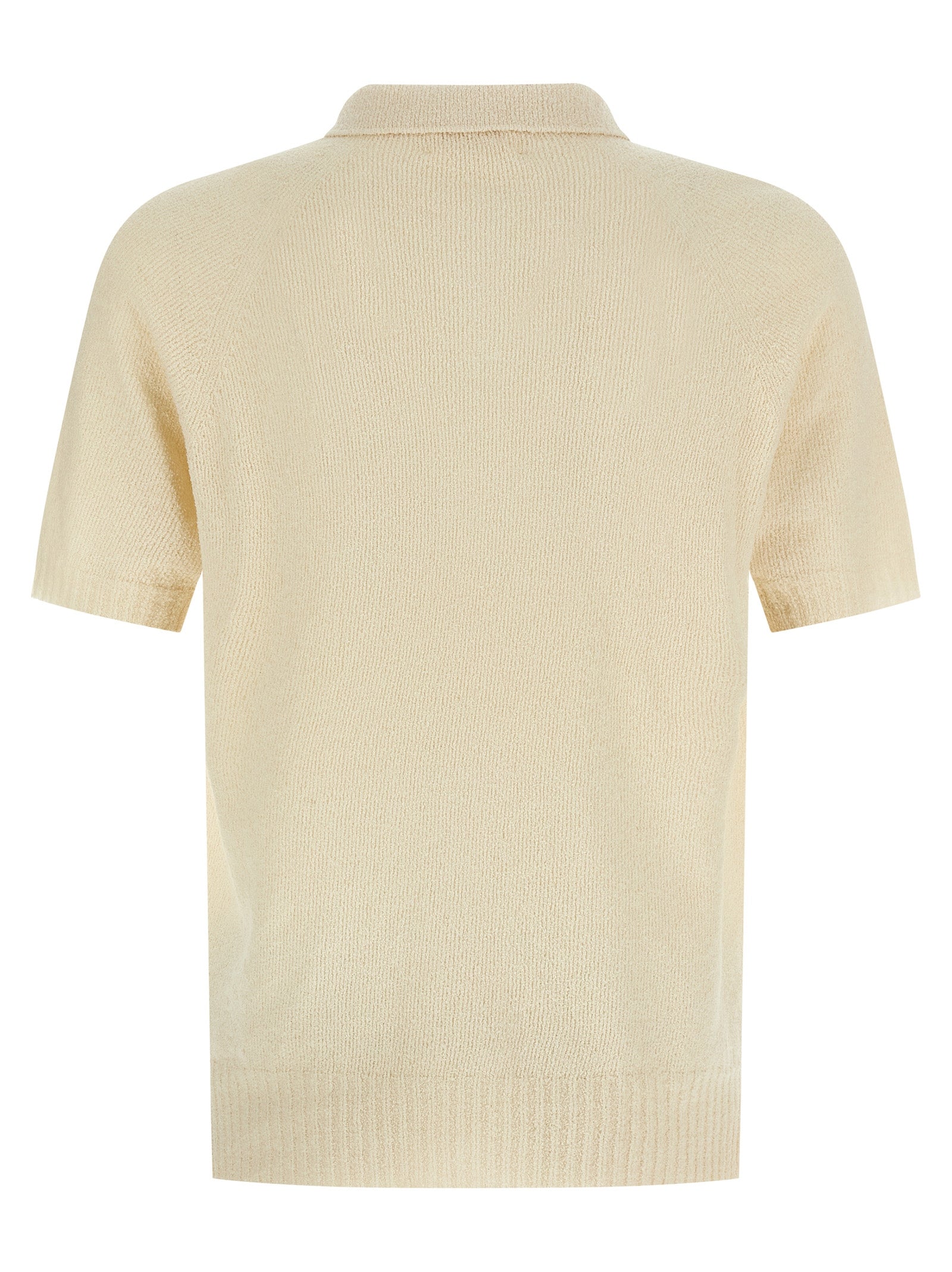 Beige Cotton Polo Shirt