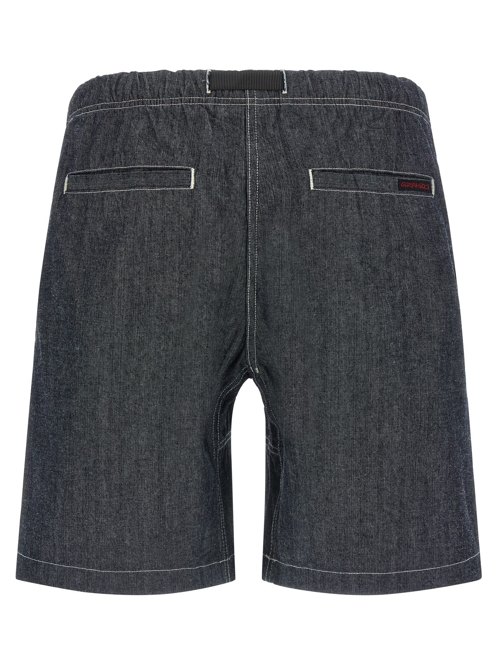 Blue Cotton Bermuda Shorts