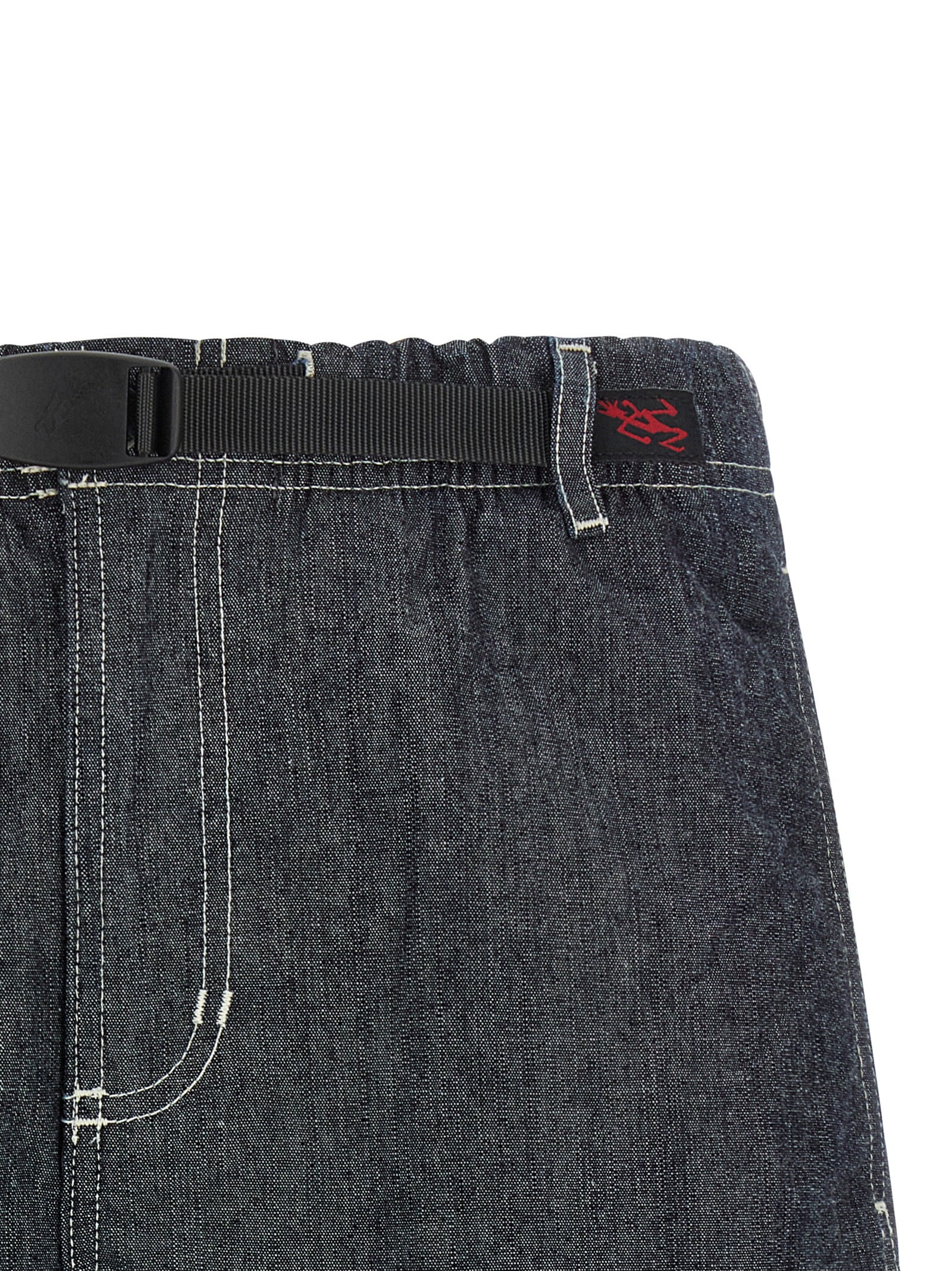 Blue Cotton Bermuda Shorts