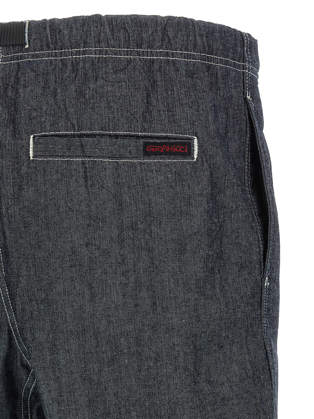 Blue Cotton Bermuda Shorts