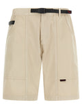 Beige Cotton Bermuda Shorts