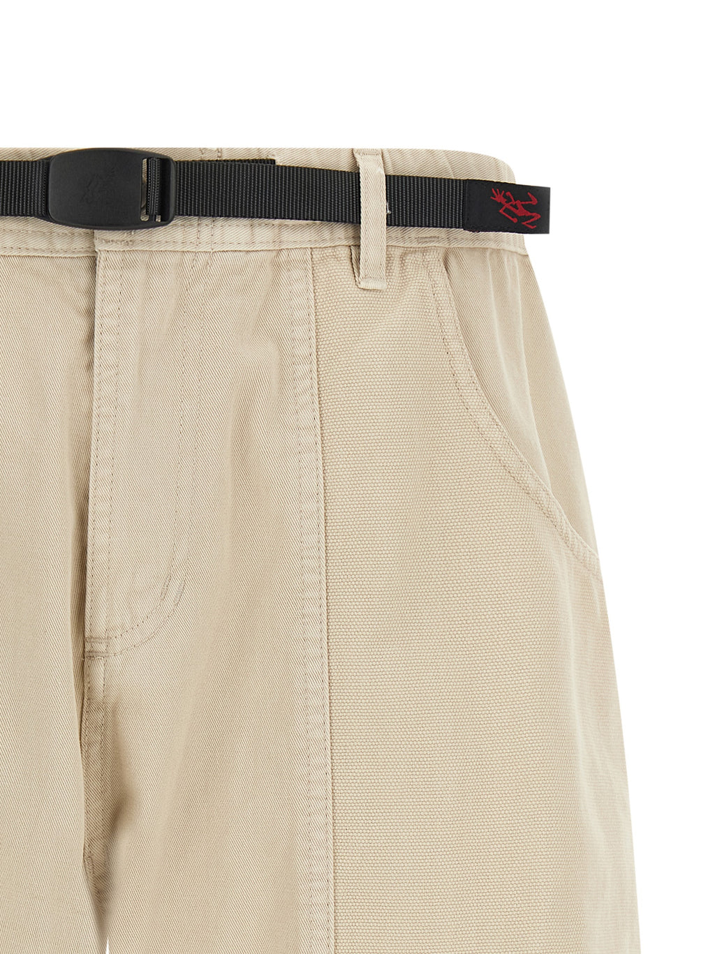 Beige Cotton Bermuda Shorts