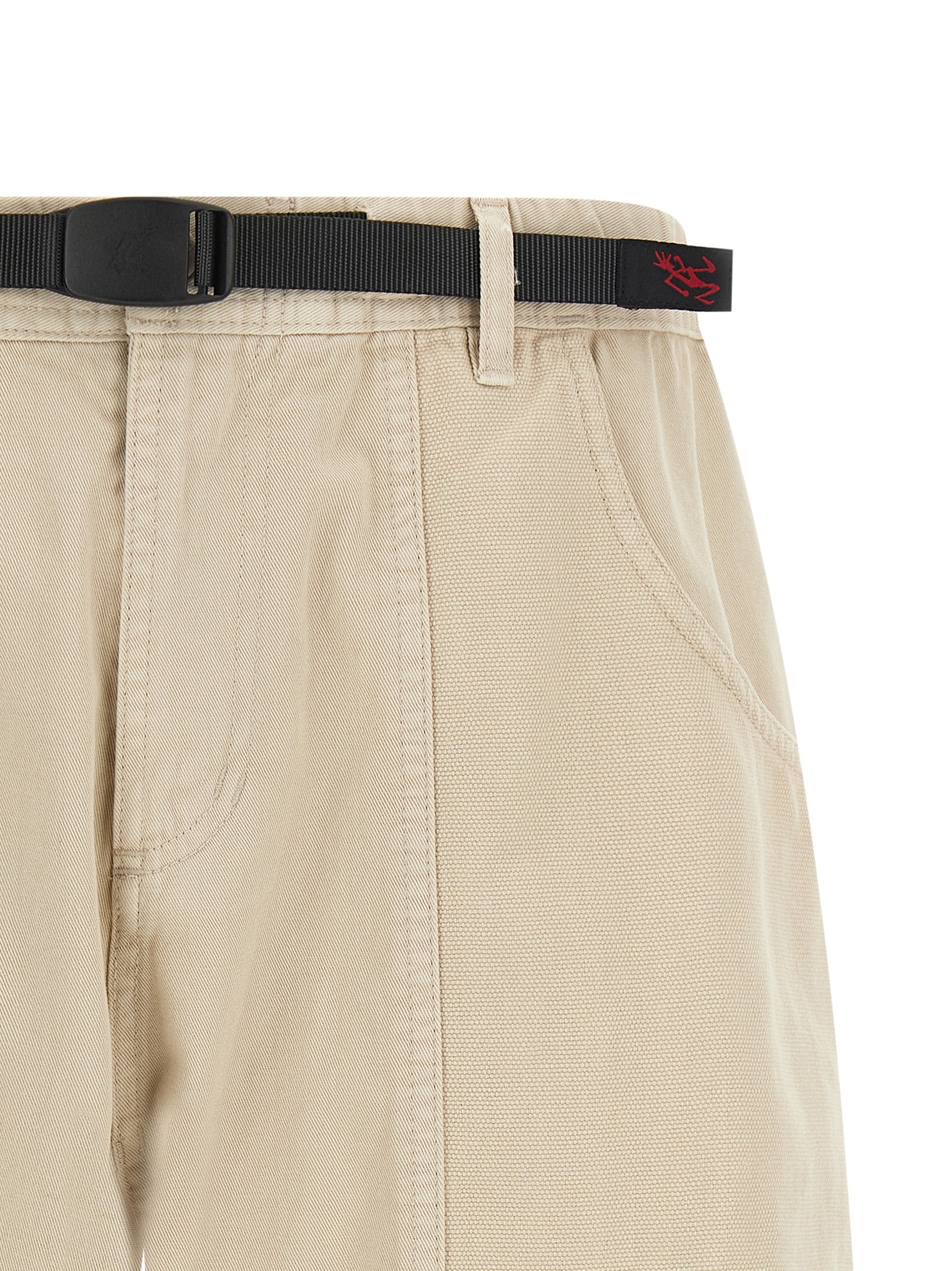 Beige Cotton Bermuda Shorts