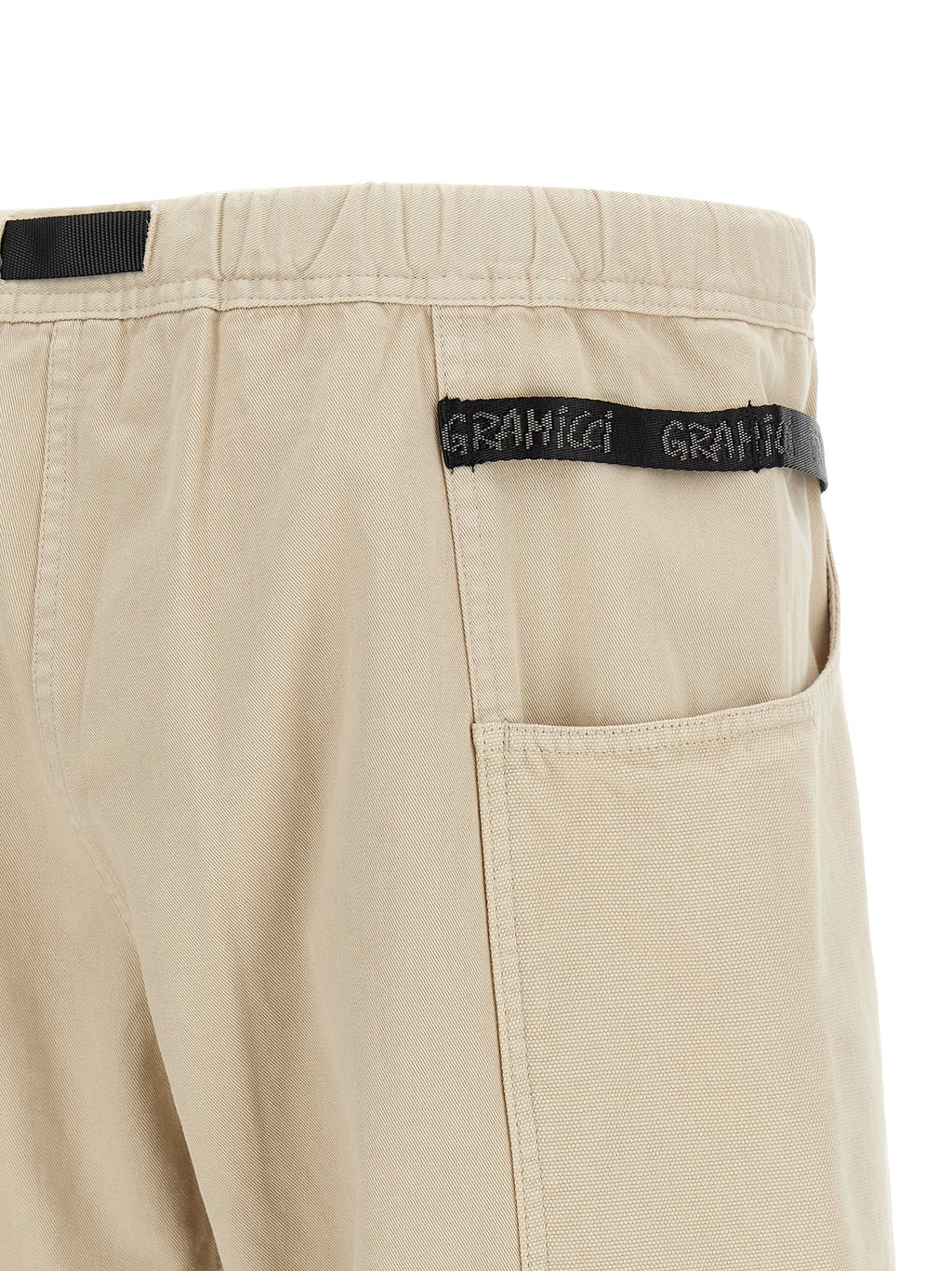 Beige Cotton Bermuda Shorts