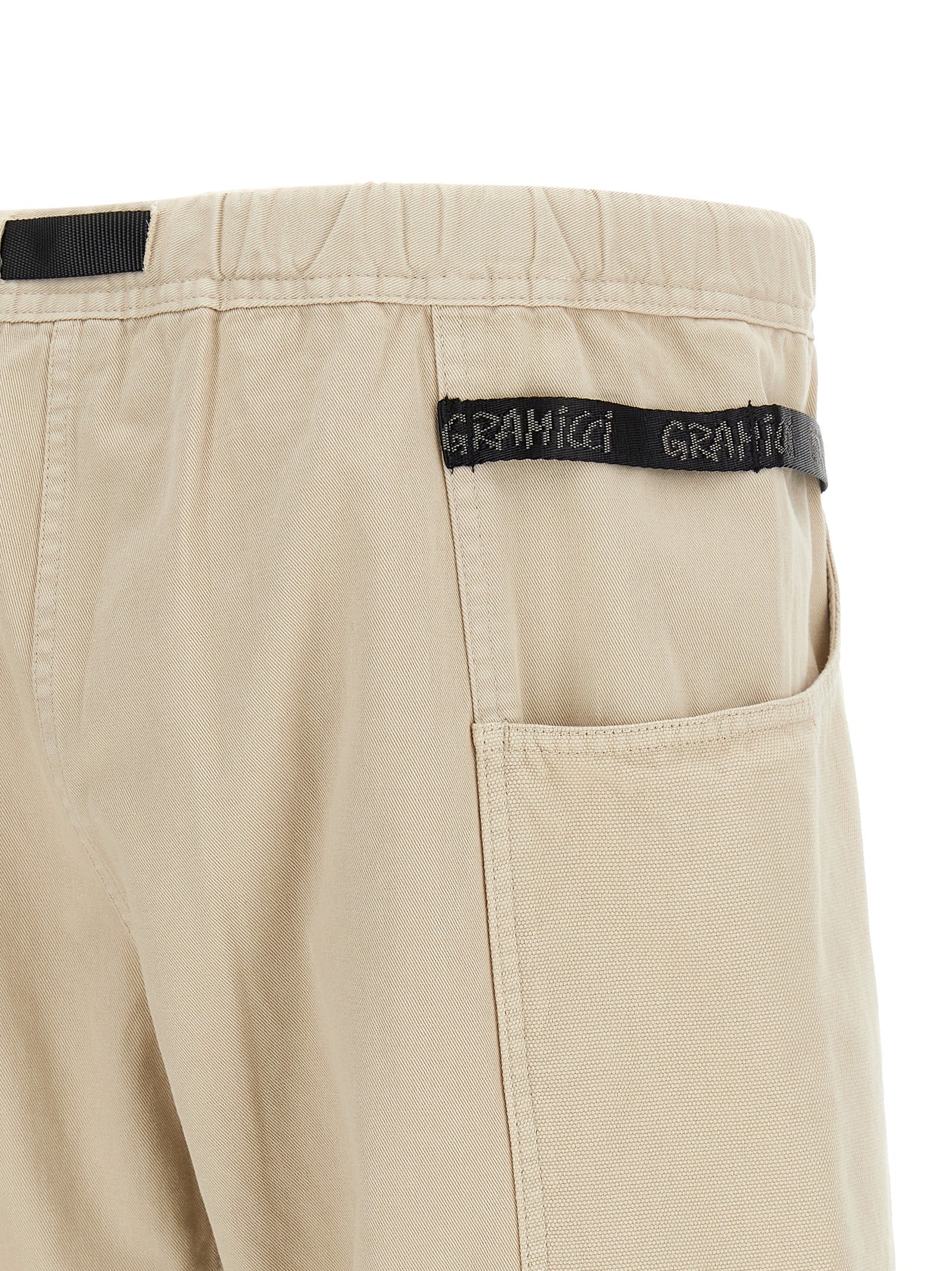 Beige Cotton Bermuda Shorts