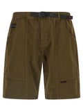 Brown Cotton Bermuda Shorts