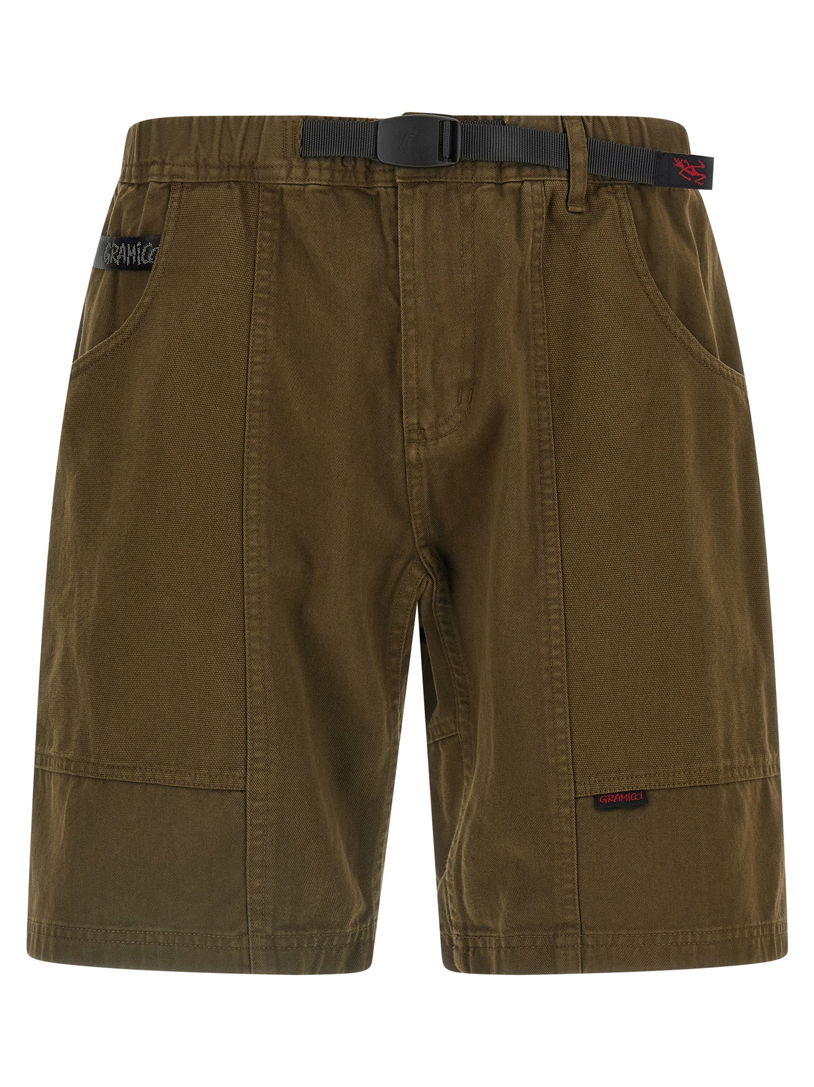 Brown Cotton Bermuda Shorts