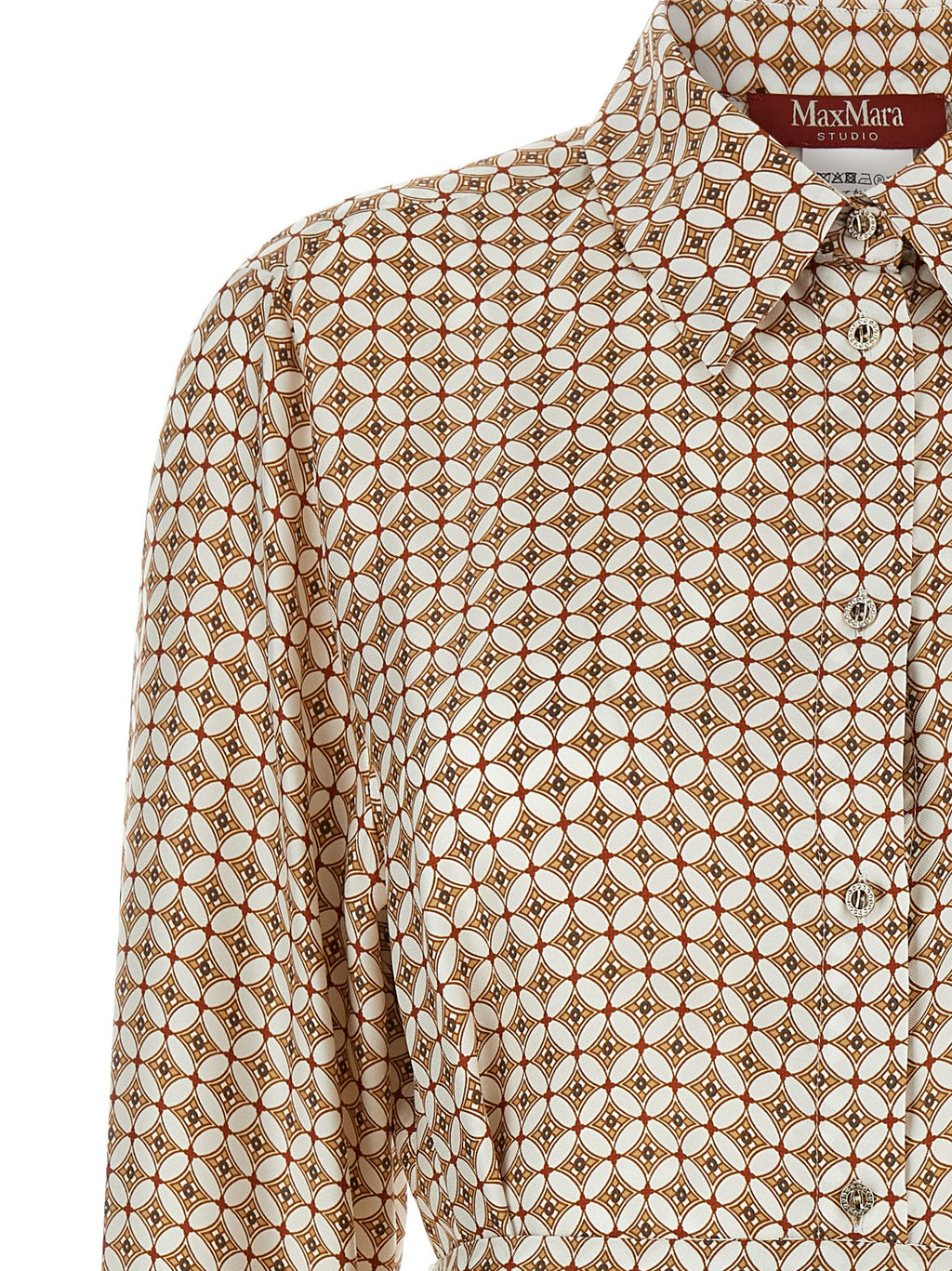 Brown Silk Blouse