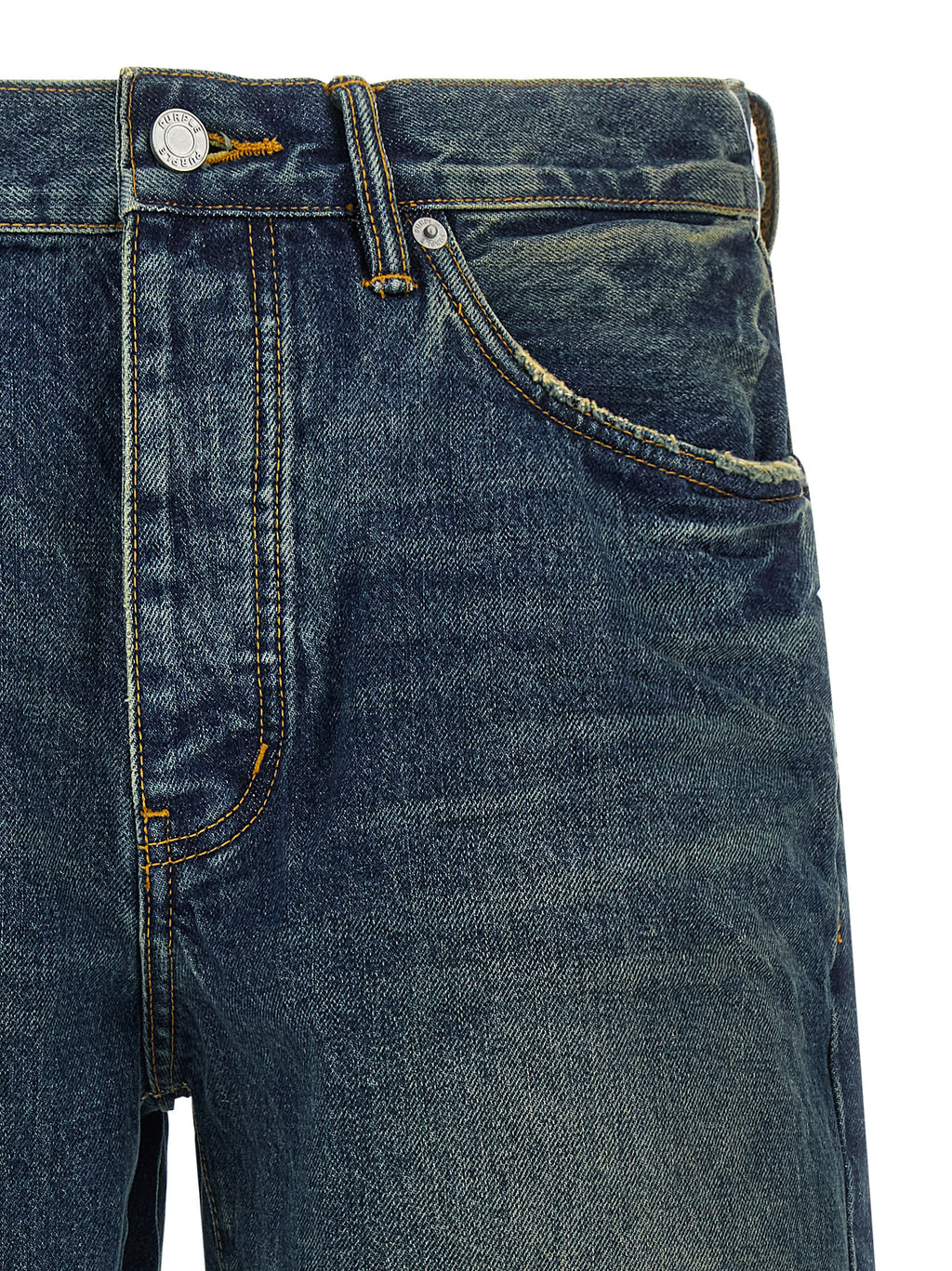 Blue Cotton Bermuda Shorts